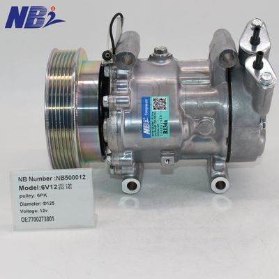 6V12 Auto Airconditioning AC Compressor 2763000QAL 7700273801 voor Renault Clio voor Kangoo voor Megane voor Logan 2000-2014 WXRN028