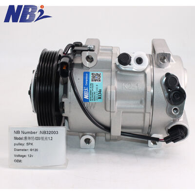 Goede prijs. DVE12 Auto AC Compressor 12V 116MM voor Hyundai Accent 2014 Nieuwe airconditionercompressor 5PK 97701C7000 online